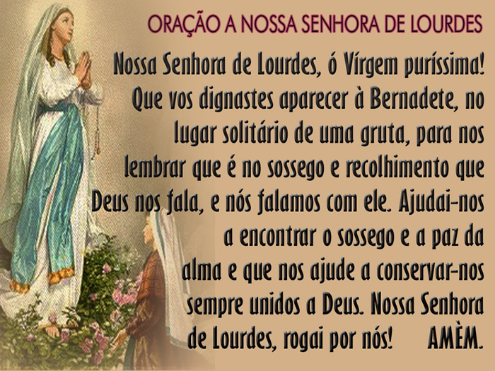 Dia de Nossa Senhora de Lourdes Imagem 3