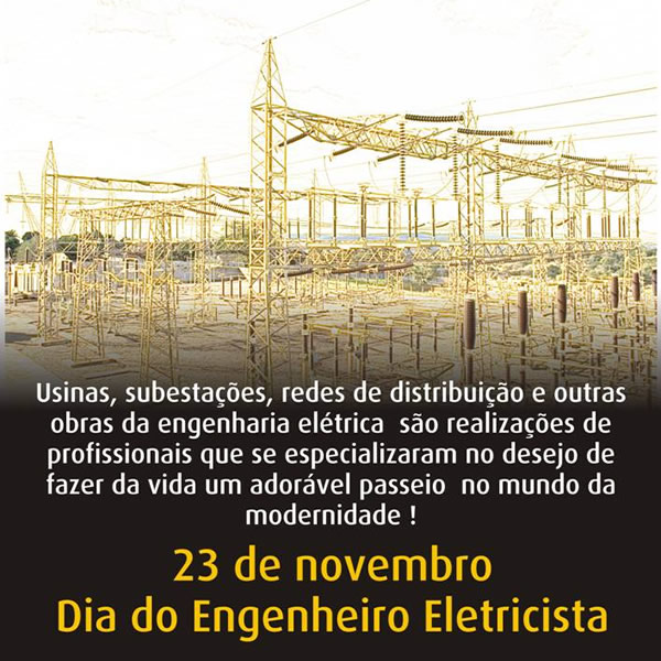 Usinas, subestações, redes de distribuição e outras obras da engenharia elétrica são realizações de profissionais que se especializaram no...