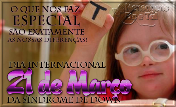 Dia Internacional da Síndrome de Down Imagem 4
