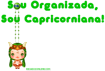 Sou organizada, Sou Capricorniana!