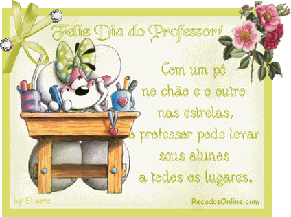 Feliz Dia do Professor! Com um pé no chão e outro nas...