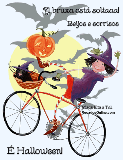 A bruxa está solta! Beijos e sorrisos. É Halloween!