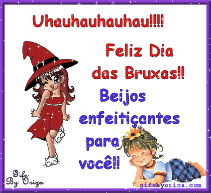 Feliz Dia das Bruxas! Beijos enfeitiçantes para você!