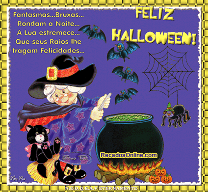 Fantasmas... Bruxas... Rondam a noite... A Lua estremece... Que seus raios...