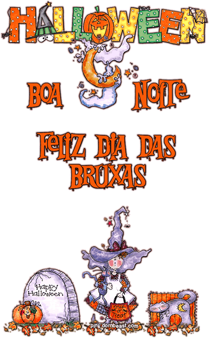 Halloween Boa Noite Feliz Dia das Bruxas