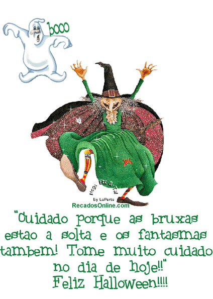 Cuidado porque as bruxas estão a solta e os fantasmas também...