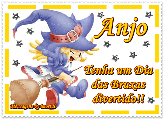 Anjo Tenha um Dia das Bruxas divertido!!