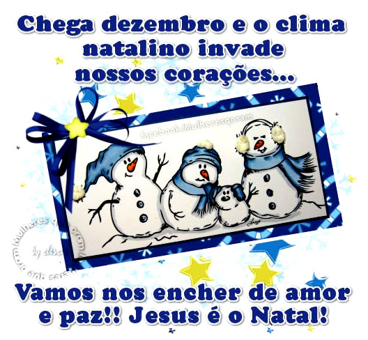 Chega Dezembro e o clima natalino invade nossos corações...