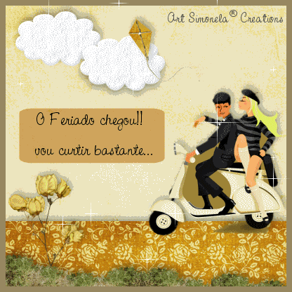 O feriado chegou! Vou curtir bastante.