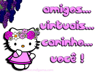 Amigos virtuais carinho você!
