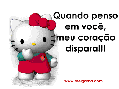 Quando penso em você, meu coração dispara!!!