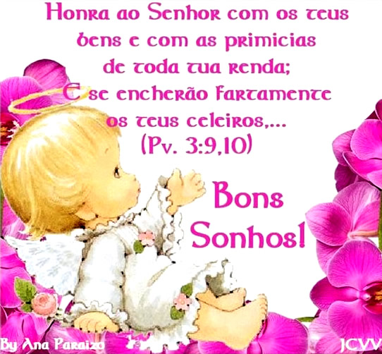 Honra ao Senhor com os teus bens e com as primicias de toda tua renda; E se...