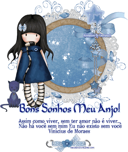 Bons Sonhos, Meu Anjo! Assim como viver, sem ter amor não é...