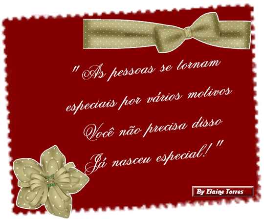 As pessoas se tornam especiais por vários motivos. Você...