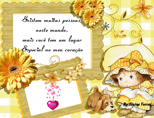 Existem muitas pessoas neste mundo, mas você tem um lugar especial no...