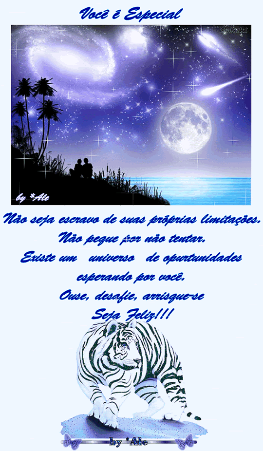 Você é especial. Não seja escravo de suas...