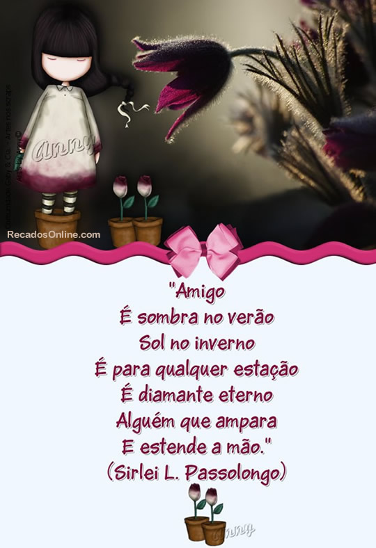Amigo É sombra no verão Sol no inverno É para qualquer...