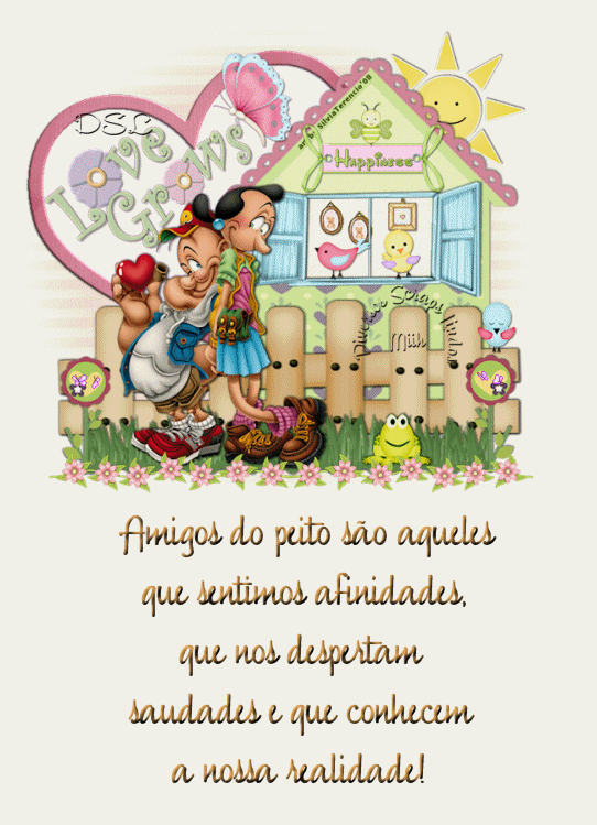 Amigos do peito são aqueles que sentimos afinidades, que nos...