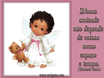 "Nossa amizade não depende de coisas como espaço e...