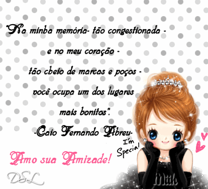 Na minha memória, tão congestionada, e no meu...