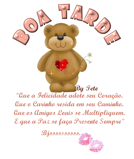 Boa Tarde Que a Felicidade adote seu coração. Que o Carinho...