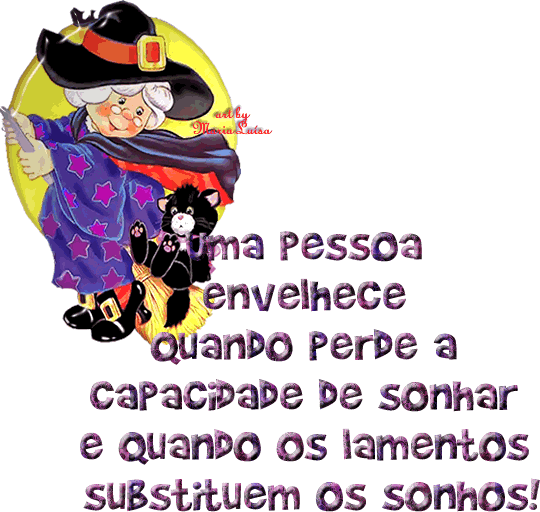 Uma pessoa envelhece quando perde a capacidade de sonhar e quando os...