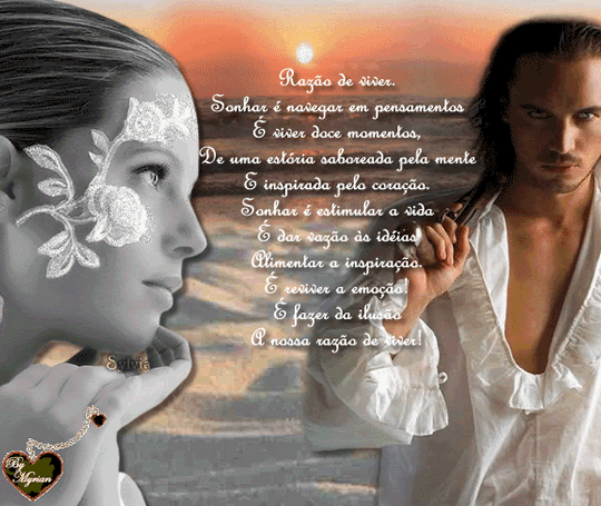 Razão de viver. Sonhar é navegar em pensamentos É viver...