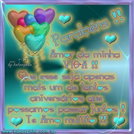 Parabéns!! Amor da minha vida!! Que esse seja apenas mais um de...