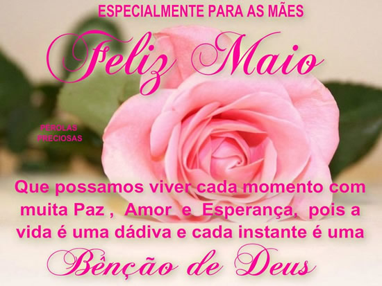 Especialmente para as mãos Feliz Maio Que possamos viver cada momento...