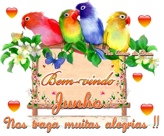 Bem-vindo Junho Nos traga muitas alegrias!!