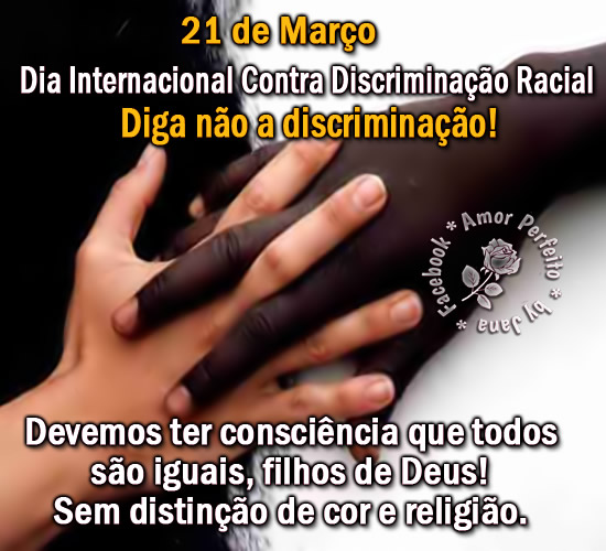 Dia Contra a DiscriminaÃ§Ã£o Racial imagem 1