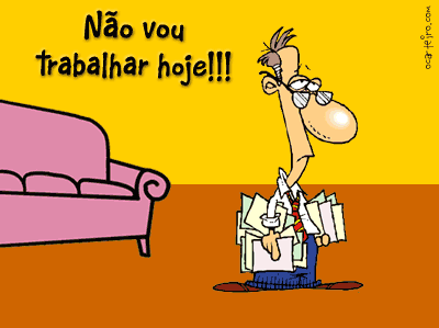 Não vou trabalhar hoje. 1° de abril. Dia da Mentira.