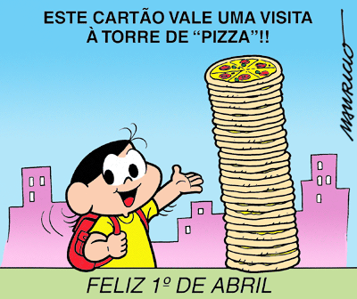 Este Cartão vale uma visita à torre de "PIZZA"!...