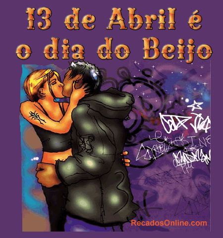 13 de Abril é o dia do Beijo