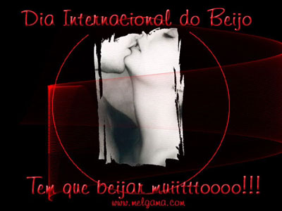 Dia Internacional do Beijo Tem que beijar muito!