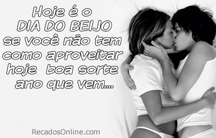 Hoje é o Dia do Beijo se você não tem como aproveitar...
