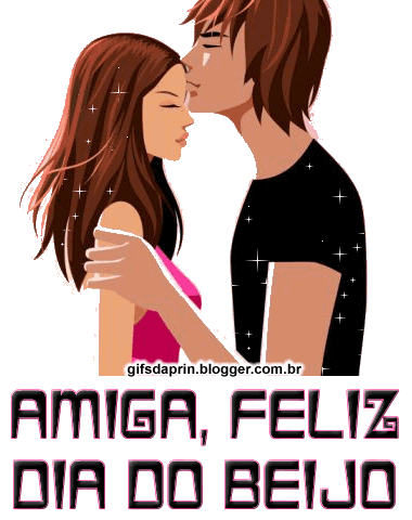 Amiga, Feliz dia do beijo.