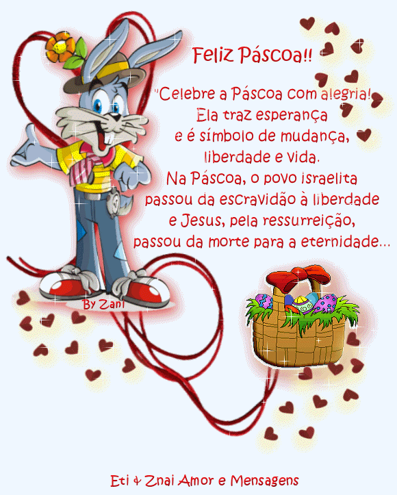 Feliz Páscoa! Celebre a Páscoa com alegria! Ela traz...