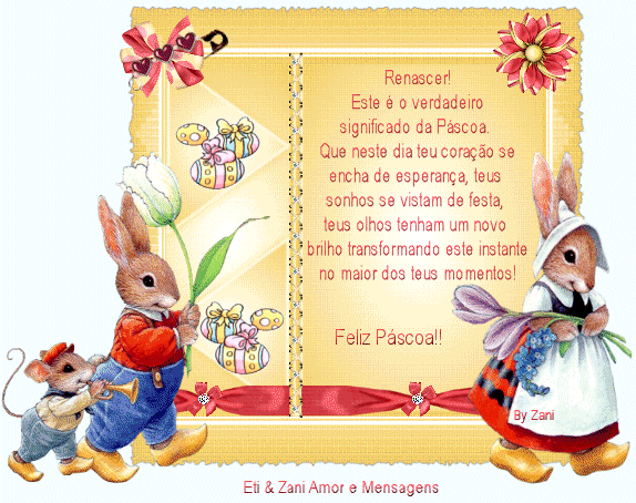 Renascer! Este é o verdadeiro significado da Páscoa. Que neste...