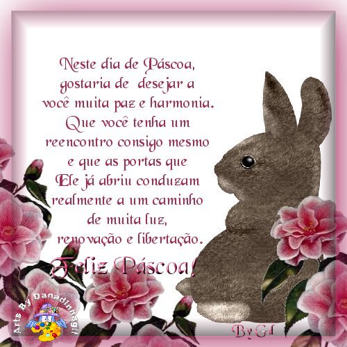 Neste dia de Páscoa, gostaria de desejar a você muita paz e...