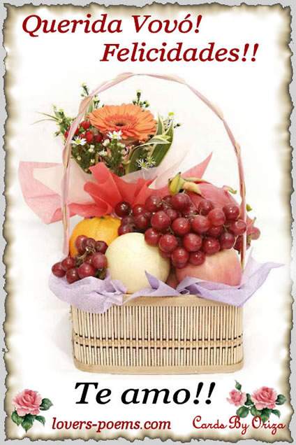 Querida Vovó! Felicidades! Te amo!