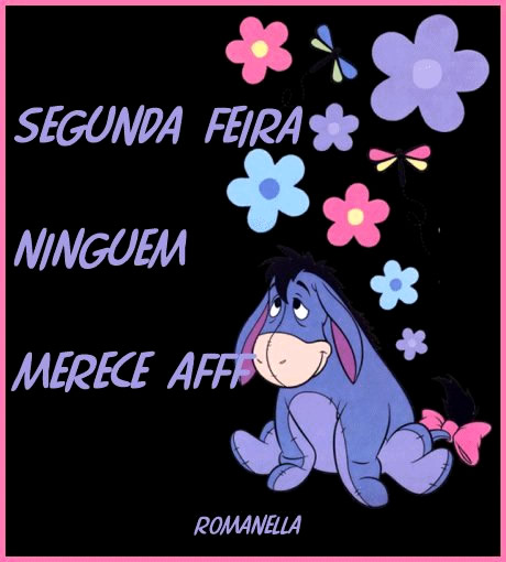 Segunda Feira ninguém merece, AFF.