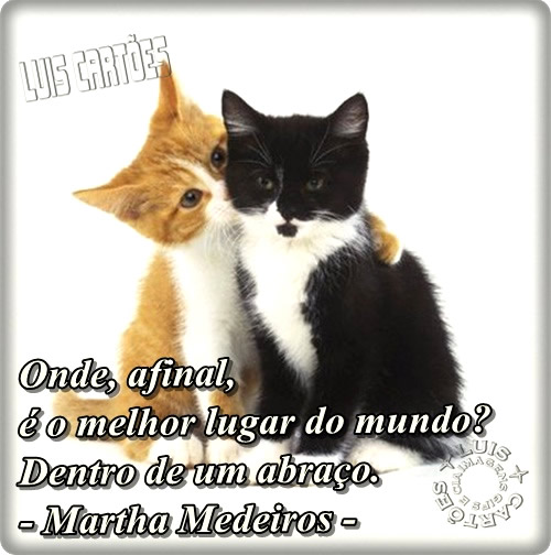 Onde, afinal, é o melhor lugar do mundo? Dentro de um abraço...