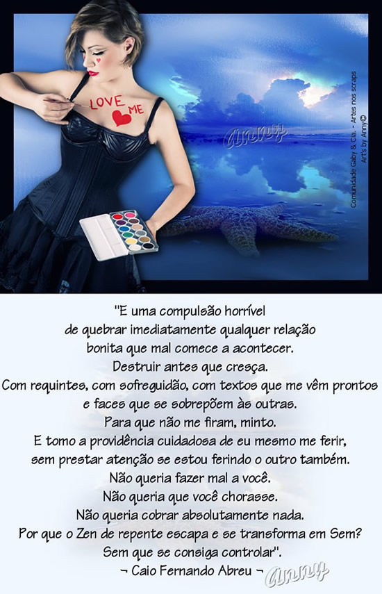 E uma compulsão horrível de quebrar imediatamente qualquer...