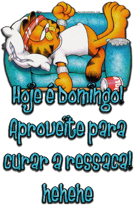 Hoje é Domingo! Aproveite para curar a ressaca! hehehe