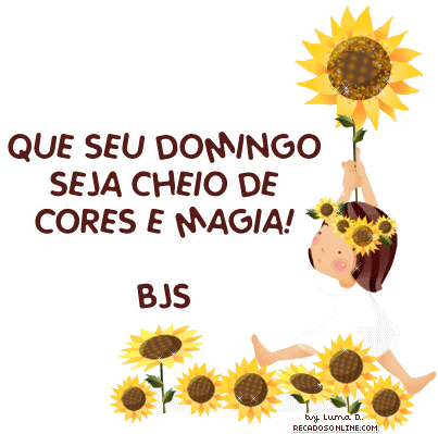 Que seu Domingo seja cheio de cores e magia! Bjs