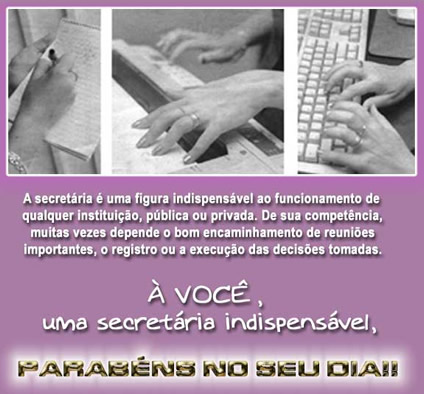 A secretária é uma figura indispensável ao...