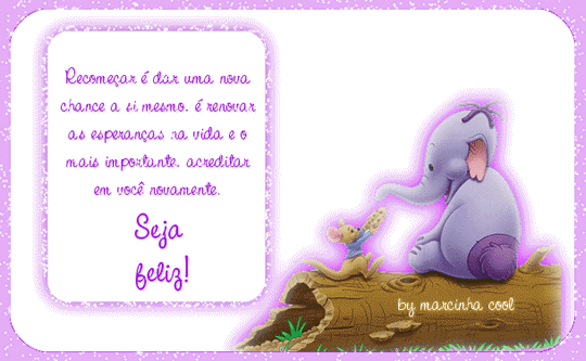 Recomeçar é dar uma nova chance a si mesmo. É renovar...