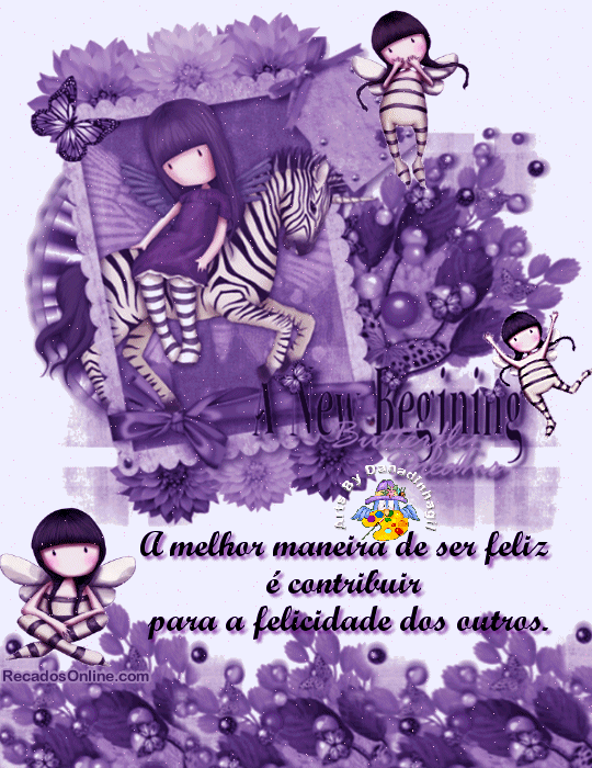 A melhor maneira de ser feliz e contribuir para a felicidade dos outros.