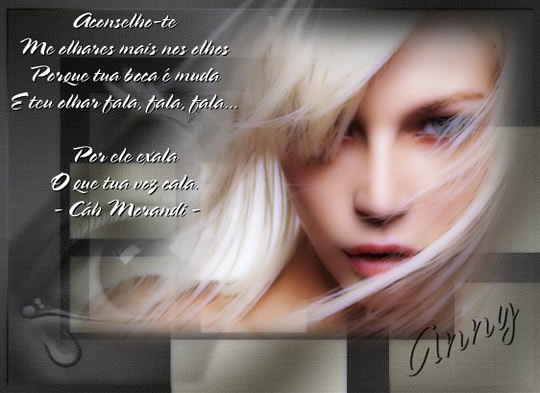 Aconselho-te Me olhares mais nos olhos Porque tua boca é muda e teu...